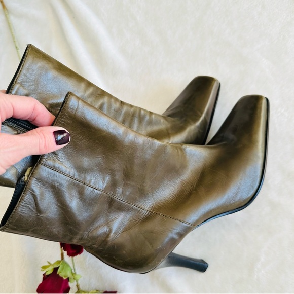 Charles David | Olive Stilleto Boots - Picture 11 of 12